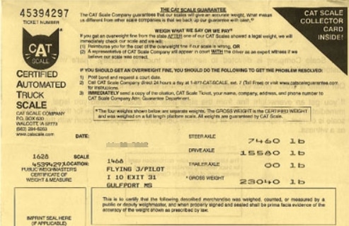 How to read a CAT Scale Ticket - Why It's Important to Weigh Your RV!! 