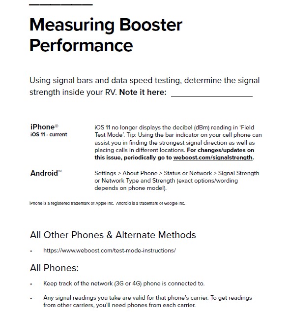 weboost cell phone booster