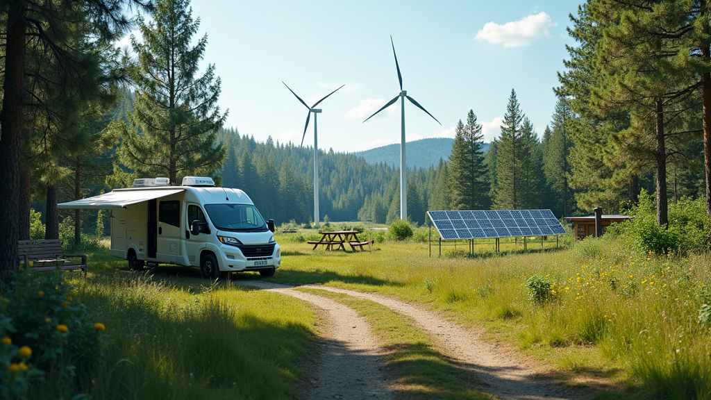 Eco-friendly Airstream setup