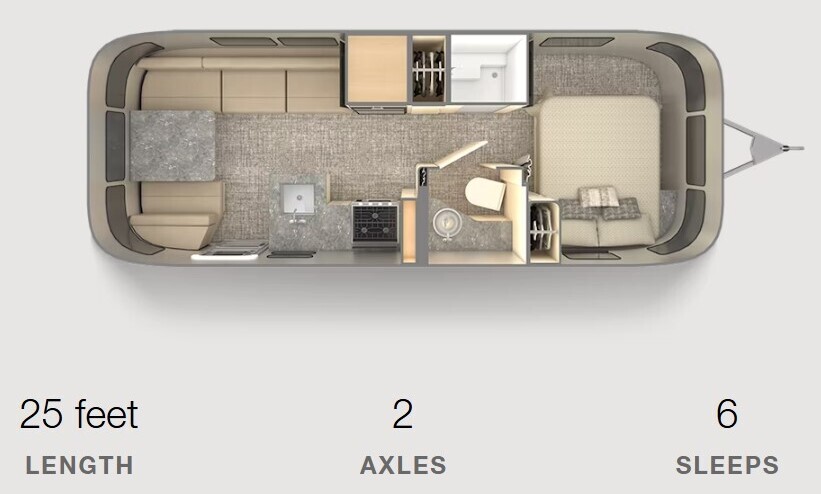 Airstream trailer floor plan