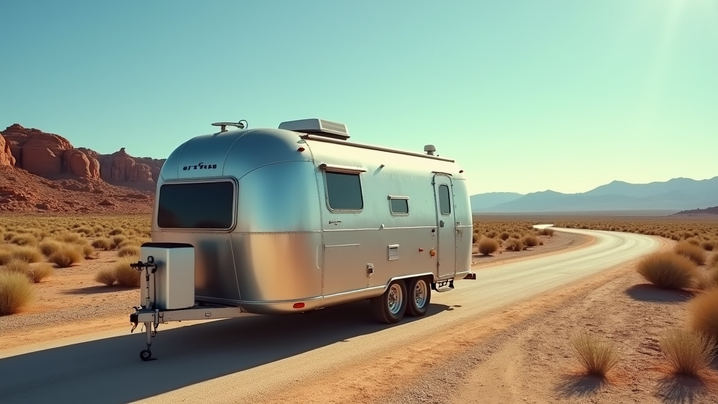 Airstream on the open road