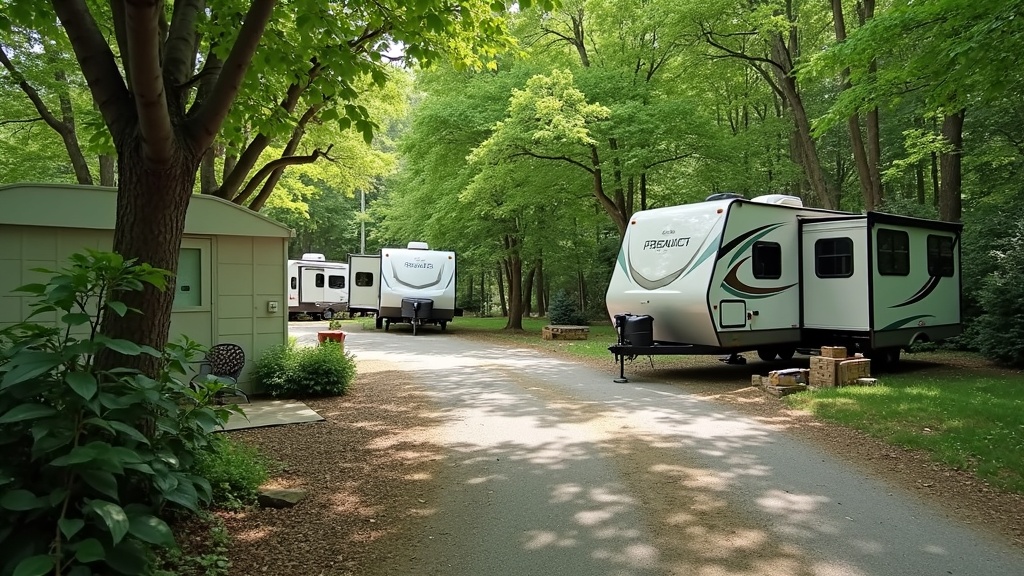 A detailed view inside a cozy RV kitchen with a meal being prepared